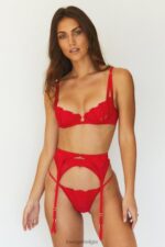 sierra intimi set vrouwen rood Lounge ondergoed 008ZJ351