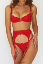 sierra intimi set vrouwen rood Lounge ondergoed 008ZJ351 - Image 3