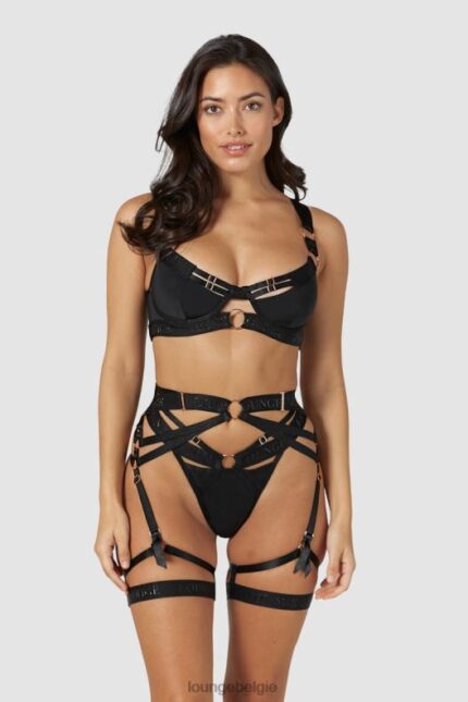 soriya intimi ingesteld vrouwen zwart Lounge ondergoed 008ZJ563