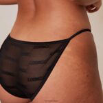 stoere mesh slip vrouwen zwart Lounge ondergoed 008ZJ767 - Image 3