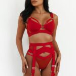 venus intimi ingesteld vrouwen rood Lounge ondergoed 008ZJ620