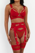 venus intimi ingesteld vrouwen rood Lounge ondergoed 008ZJ620 - Image 6