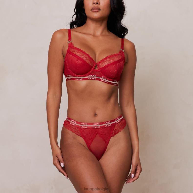 vogue_balconette_bh_string_slip_set_vrouwen_kastanjebruin_lounge_ondergoed_008zj68.jpg Vogue balconette bh & string/slip set vrouwen kastanjebruin Lounge ondergoed 008ZJ68 - Image 1