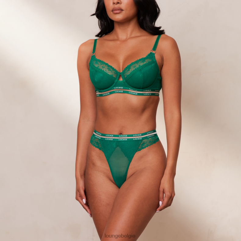 Vogue balconette bh & string/slip set vrouwen smaragd Lounge ondergoed 008ZJ53 - Image 2