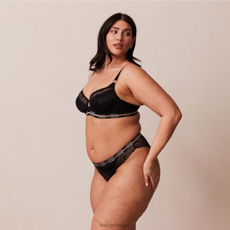 Vogue balconette bh & string/slip set vrouwen zwart Lounge ondergoed 008ZJ69 - Image 16