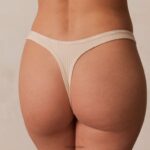 zo zachte geribbelde string vrouwen latte Lounge ondergoed 008ZJ692 - Image 3