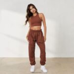 365 tweedehuid racerbacktop vrouwen chocolade Lounge kleding 008ZJ855 - Image 3