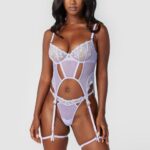 amelia intimi ingesteld vrouwen lila Lounge ondergoed 008ZJ520