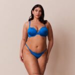 anti-zwaartekracht push-up bh en string/slip set vrouwen kobalt blauw Lounge ondergoed 008ZJ110 - Image 11