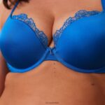 anti-zwaartekracht push-up bh en string/slip set vrouwen kobalt blauw Lounge ondergoed 008ZJ110 - Image 15