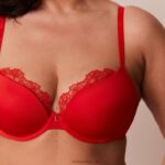 anti-zwaartekracht push-up bh en string/slip set vrouwen rood Lounge ondergoed 008ZJ129 - Image 12
