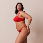 anti-zwaartekracht push-up bh en string/slip set vrouwen rood Lounge ondergoed 008ZJ129 - Image 7