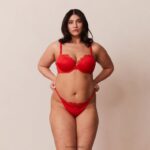 anti-zwaartekracht push-up bh en string/slip set vrouwen rood Lounge ondergoed 008ZJ129 - Image 9