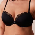 anti-zwaartekracht push-up bh en string/slip set vrouwen zwart Lounge ondergoed 008ZJ70 - Image 8
