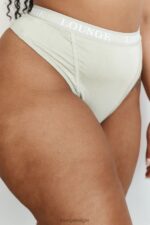 bamboe basisstring (set) vrouwen olijf Lounge ondergoed 008ZJ383 - Image 6