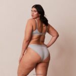 bamboe minimale driehoekige bh & string/slip set vrouwen grijs Lounge ondergoed 008ZJ214 - Image 12