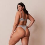 bamboe minimale driehoekige bh & string/slip set vrouwen grijs Lounge ondergoed 008ZJ214 - Image 22