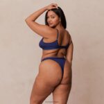 bamboe minimale driehoekige bh & string/slip set vrouwen marine Lounge ondergoed 008ZJ217 - Image 22