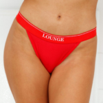 bamboe minimale driehoekige slip vrouwen rood Lounge ondergoed 008ZJ411