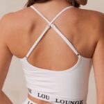 Basisset bralette en string/slip van bamboe vrouwen wit Lounge ondergoed 008ZJ221 - Image 18