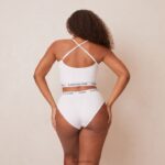 Basisset bralette en string/slip van bamboe vrouwen wit Lounge ondergoed 008ZJ221 - Image 10