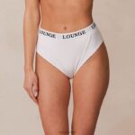 basisslip van bamboe vrouwen wit Lounge ondergoed 008ZJ432