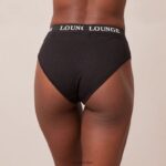 basisslip van bamboe vrouwen zwart Lounge ondergoed 008ZJ388 - Image 2