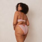 Bloom geborduurde balconette bh en g-string/slip vrouwen roze Lounge ondergoed 008ZJ109 - Image 12