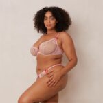 Bloom geborduurde balconette bh en g-string/slip vrouwen roze Lounge ondergoed 008ZJ109 - Image 16