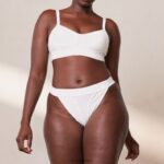 blote bh en string set vrouwen wit Lounge ondergoed 008ZJ176 - Image 3