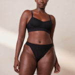 blote bh en string set vrouwen zwart Lounge ondergoed 008ZJ175 - Image 6