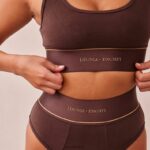 bralette en slipje setje vrouwen chocolade Lounge ondergoed 008ZJ231 - Image 8