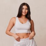 Cami-top met ruches en pyjama vrouwen vorst Lounge kleding 008ZJ922