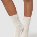 chenille gebreide sokken vrouwen parel Lounge kleding 008ZJ950