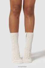 chenille gebreide sokken vrouwen parel Lounge kleding 008ZJ950 - Image 3