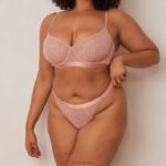 chique balconette bh & string set vrouwen roze Lounge ondergoed 008ZJ97 - Image 9