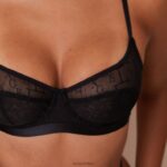 chique balconette bh & string set vrouwen zwart Lounge ondergoed 008ZJ88 - Image 12