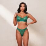 Desire balconette bh & string/slip set vrouwen smaragd Lounge ondergoed 008ZJ101 - Image 13