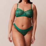 Desire balconette bh & string/slip set vrouwen smaragd Lounge ondergoed 008ZJ101 - Image 14