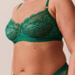 Desire balconette bh & string/slip set vrouwen smaragd Lounge ondergoed 008ZJ101 - Image 15