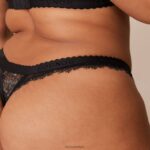 Desire balconette bh & string/slip set vrouwen zwart Lounge ondergoed 008ZJ22 - Image 22