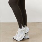 Enkellegging met rits x jess hunt vrouwen zwart gewassen Lounge kleding 008ZJ804 - Image 3