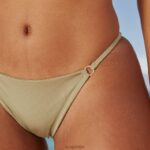 essentieel bikinibroekje vrouwen olijf Lounge badkleding 008ZJ1005 - Image 12