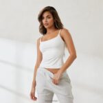 essentieel cami-topje vrouwen gebroken wit Lounge kleding 008ZJ822