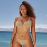 essentiële bikinitop vrouwen olijf Lounge badkleding 008ZJ1003 - Image 9