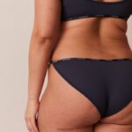 essentiële bralette en string/slip set vrouwen blauwe houtskool Lounge ondergoed 008ZJ179 - Image 12