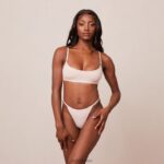 essentiële bralette en string/slip set vrouwen roze roze Lounge ondergoed 008ZJ182