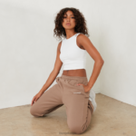 essentiële joggers vrouwen koffie Lounge kleding 008ZJ911 - Image 2