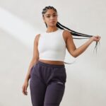 essentiële tanktop vrouwen gebroken wit Lounge kleding 008ZJ826