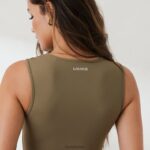 essentiële tanktop vrouwen olijf Lounge kleding 008ZJ828 - Image 3
